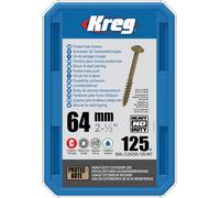 Vis à trous de poche HD 64 mm Protec-Kote™ Maxi-Loc, Filetage épai, 125 - KREG - SML-C2X250-125-INT