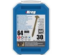 Kreg - 30 vis HD Protec-Kote - 14 x 64 mm - filetage épais - Maxi-Loc carré