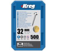 Vis à trous de poche Kreg Revêtu de Zinc Pan-Head, Filetage fin - SPS-F