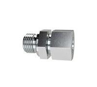 Vis à visser, Raccord Tuyau, M14 x 1,5 A, diamètre extérieur du tube : 8 mm, PN max. 630 bar, SW1 19, SW2 19, acier galvanisé.