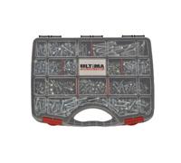 Vis auto-perceuses à tête hexagonale acier zinguée blanc DIN 7504-K coffret de 905 ULTIMA COF155