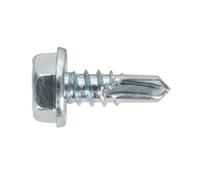 Vis Auto-Perceuses Sealey 4,8 X 13Mm Tête Hexagonale Zinc Paquet De 100 SDHX4813