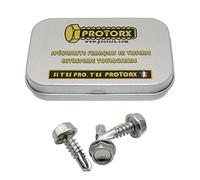 Vis Autoforeuse Metal M4,8 x 16mm : Boite 30 Pcs Visserie Inox pour Ecrou Rondelle | Vis Autoperceuse Pour Metal Tete Hexagonale a Embase Acier A2 - DIN 7504 K | Boite Rangement Vis PROTORX
