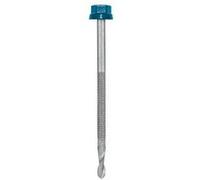 Vis autoperceuse ETANCO Zacrospiral - Ø 6.3x90 mm - Tête hexagonale 12 - Sachet de 100 - Ral 7037 - 551910321