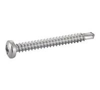 Vis à tôle - tête cylindrique - filetage total - 4,8x31,7 mm - 200 pièces ACTON