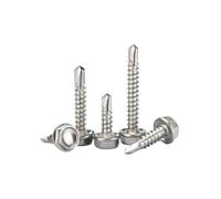 Vis autoperceuse tête hexagonale inox 316 M3,9-M6,3 | Vis autotaraudeuse for fixation des tôles métalliques(M3.9x22mm (20pcs))