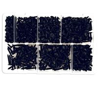 vis autoperceuses noires type parker - assortiment de 700 vis -