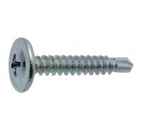 Vis autoperceuses zinguées - tête cylindrique large Phillips filetées - 4,2X25,4 B500 VISWOOD