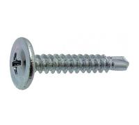 Vis autoperceuses zinguées - tête cylindrique large Phillips filetées - 4,2X25,4 B500 VISWOOD