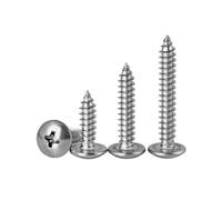 Vis autotaraudeuse tête bombée cruciforme inox 316 M3-M6 | Vis tête champignon, 30-200 pièces for fixation du bois(M3.5-150pcs,20mm)