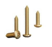 Vis autotaraudeuses à tête ronde en laiton Vis à bois autotaraudeuses M3 M3,5 M4 M5 M6(M3x30(70pcs))