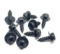 Vis Autotaraudeuses Boulons Hexagonaux Croisés avec Joint M6 6mm Pare Choc Moto Garde Boue Moteur 10 Pièces