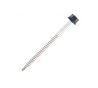Vis bac acier sommet nervuré Support métal ZED - Ø6.3 x 200 mm - TH12 - Bleu gris RAL5008 - Sachet de 100 - ZTZ-63200-5008
