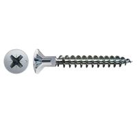 ABC SPAX-S Vis à bois tête plate trou pour cache Pozidriv zingué longueur 50 mm diamètre 4,5 mm lot de 1000