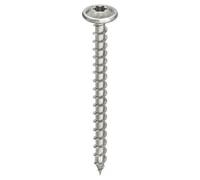 Heco Vis bois Inox A2 TOPIX Plus – filetage total, tête ronde Torx 8 x 80 mm, boîte de 50