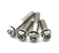 Vis, Boulon de fixation à tête creuse hexagonale extérieure Ti, boulons en titane M6/M8*, vis