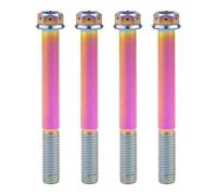 Vis, Boulon en titane M10 20/25/30/35/40/45/50/55/60/65/70/75/80/85, vis à tête hexagonale bride de 90mm for vélo réaménagé, 4 pièces