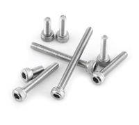 Vis Boulon Hexagonale à Tête Cylindrique Coffret 160Pcs en Acier Inoxydable 304 M3 x 6/8/10/12/16/20/25/30mm