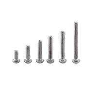 Vis Boulon Kit Assorti Acier Inoxydable A2 250Pcs Six Pans M2 x 4/6/8/10/12/16mm avec Ecrous (Tête Cylindrique)