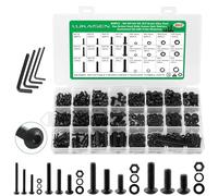Vis Boulons et écrous, 860Pièces Vis à Tête Fraisée avec Six Pans Creux Tete Cylindrique Assortiment-M2 M3 M4 M5