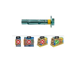 Vis Celo Dt12-c M12x100 Zinqué Fixation Robuste Pour Matériaux Lourds - Celo
