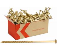 Vis Charpentier 8x180 mm - 50 Pièces pour Bois - Tête Large TORX - Acier Zingué - Double Filetage - TX30
