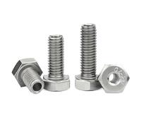 Vis creuse à six pans creux en acier inoxydable 304, for masque de machine, vis à trou traversant M4 M5 M6 M8 M10 M12 M14 M16 M20(M8x50 5pcs)