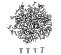 Vis Croisées à Tête Fraisée en Acier au Carbone 100 Pièces | Quincaillerie à Tête Plate, Design Fraisé et Tête Croisée, Argenté, Usage Polyvalent pour Meubles et Charnières