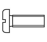 Vis cylindrique TOOLCRAFT 839654 100 pc(s) M2 30 mm tête cylindrique plat acier N/A