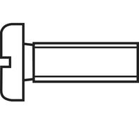 Vis cylindrique TOOLCRAFT 839656 100 pc(s) M2.5 20 mm tête cylindrique plat acier N/A