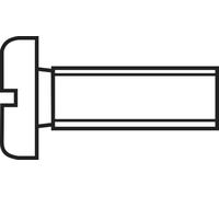 Vis cylindrique TOOLCRAFT 888011 20 pc(s) M1 6 mm tête cylindrique plat acier N/A