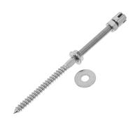 Vis D’ancrage pour Treillis Métallique 5/64 Pouces en Acier Inoxydable | Croix à Boulon, Clips à Vis et Moyeu à Tête Croisée, Filetage Clair pour Jardins Extérieurs