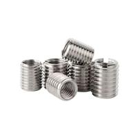 Vis D'adaptateur De Filetage En Acier Inoxydable 304 A2 M2-12 | Coupleur D'écrou De Conversion De Manchon D'insertion De Fil Intérieur Et Extérieur Fendu(20mm,M6xM12(3pcs))