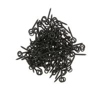 Vis D'Appât En Acier Noir De 13mm Avec Lien Pivotant, Terminal De Pêche À La Carpe, Matériel De Plate-Forme, Crochet, Accessoires, 100 Pièces