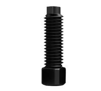 Vis De Boulons Jeu Noirs M6 M8 M10 M12 M16 M20, Extrémité Convexe À Tête Carrée En Acier Au Carbone(M6x25mm-50Pcs)