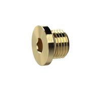 Vis de fermeture, six pans creux et taille G 1 1/4, SW 22, laiton, pression de travail max. 25 bars, tampon de fonctionnement. Charge maximale : 150°C