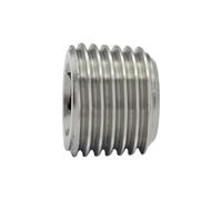 Vis de fermeture, six pans creux, sans ceinture, R 1/2, SW 10, acier inoxydable 1.4571, pression de travail max. 60 bar, tampon de fonctionnement. Charge maximale : 150°C