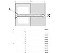 Scell-it Vis de fixation béton VFD75122F tête fraisée blanche T30 7,5x122 en boîte de 100