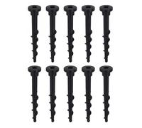 Vis de Fixation pour Station de Charge, Vis Tondeuse Robot en Plastique Résistant aux Chocs, Piquets de Terre avec Ancrage en Spirale, 10 Vis 14cm Compatibles avec Husqvarna 105, 305, 308