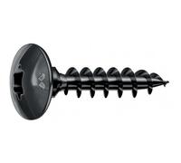 Vis de penture noire Panelvit® Neroplus® - tête bombée Torx - 6 x 60 - x100 MUSTAD