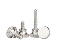 Vis de pouce Vis moletées M2 .5 M3 M4 M5 M6 en acier inoxydable 303, boulons de bouton poignée, longueur 3 à 35mm for le bricolage(10 PCS,M6 x 40 mm)