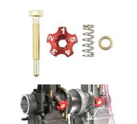 Vis de réglage de carburateur moto avec joint torique | Aluminium CNC léger, résistant à la rouille pour la surface, compatibilité de 21 mm à 34 mm, fonctionnement fluide