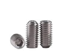 Vis de serrage à extrémité Concave à clé hexagonale en alliage métallique Gr2, vis sans tête anodisées Non magnétiques TA2 M3-M12 en métal pur 4 pièces(M4x4mm)