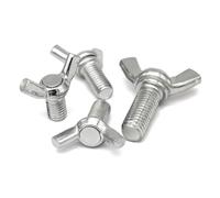 Vis de serrage à la main en acier inoxydable 304, boulons pouce collier papillon, assortiment M3 5 pièces 6-70 mm(M3*25 (5 pieces))