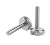 Vis de serrage à main moletée à grande tête en acier inoxydable 304, boulons à pouce M3 M4 10 pièces 4-40mm, clous de miroir publicitaire vis industrielles(M3*14 (10 Pcs))
