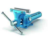 Vis de serrage pour établi, 120 mm, réglage rapide, mors à double face, 4,8 kg