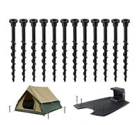 Vis de terre pour robot tondeuse ancrage stable piquet de fixation station de charge lot 12 pièces 13,7cm plastique résistant accessoire remplacement compatible robot tondeuse jardin pour maintien