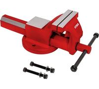 Vis d'établi, portée 125 mm, taille 100 mm, vis d'établi avec enclume large, grande force de copeaux, matériel de fixation et mâchoires de serrage pour tubes inclus