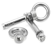 Vis d'expansion de boulon à œil en acier inoxydable 304 | Vis d'expansion de boulon à œil en acier inoxydable 304, anneau universel de plusieurs tailles(M14x100mm 1pc)