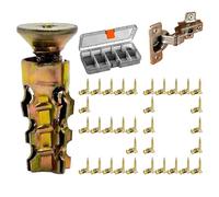 Vis D'Expansion,Écrou à expansion court en métal | kit de vis pour réparation filetage charnière meuble - pour maison travaux porte garage meubles cloison et bois
